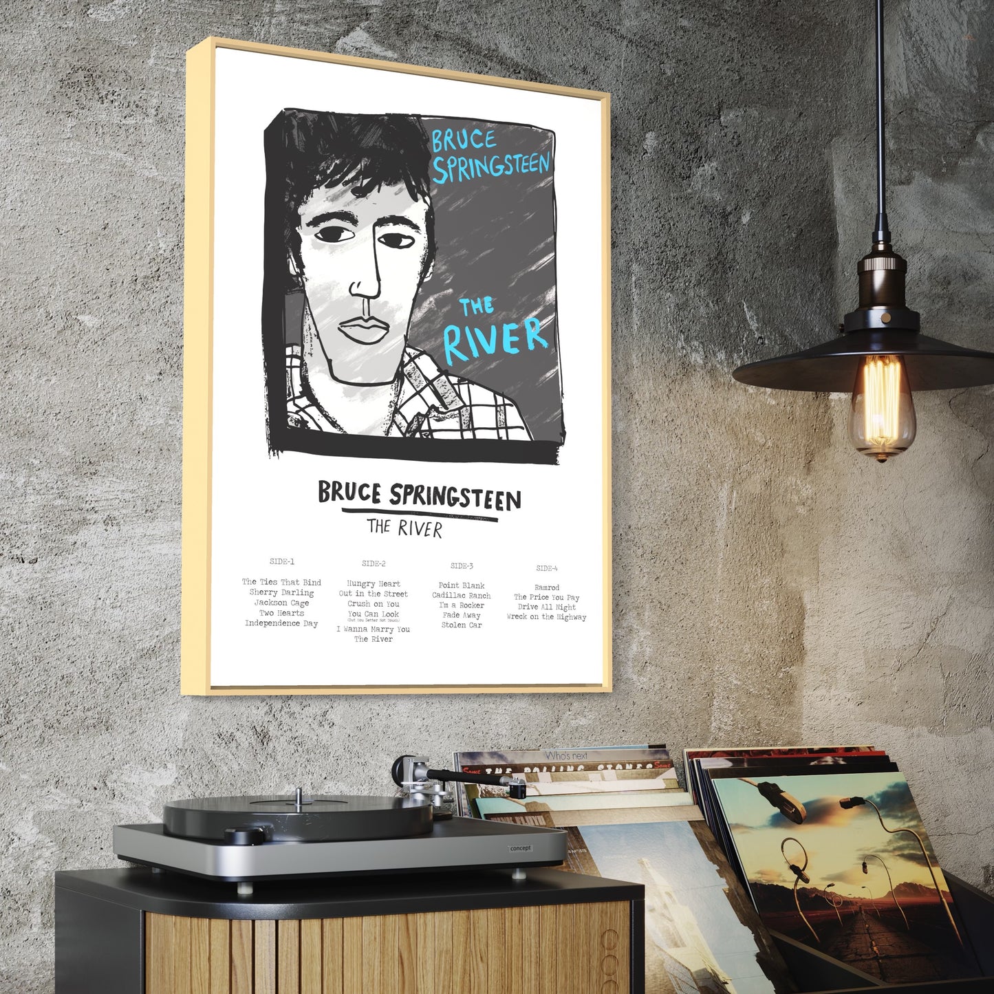 Bruce Springsteen - River print