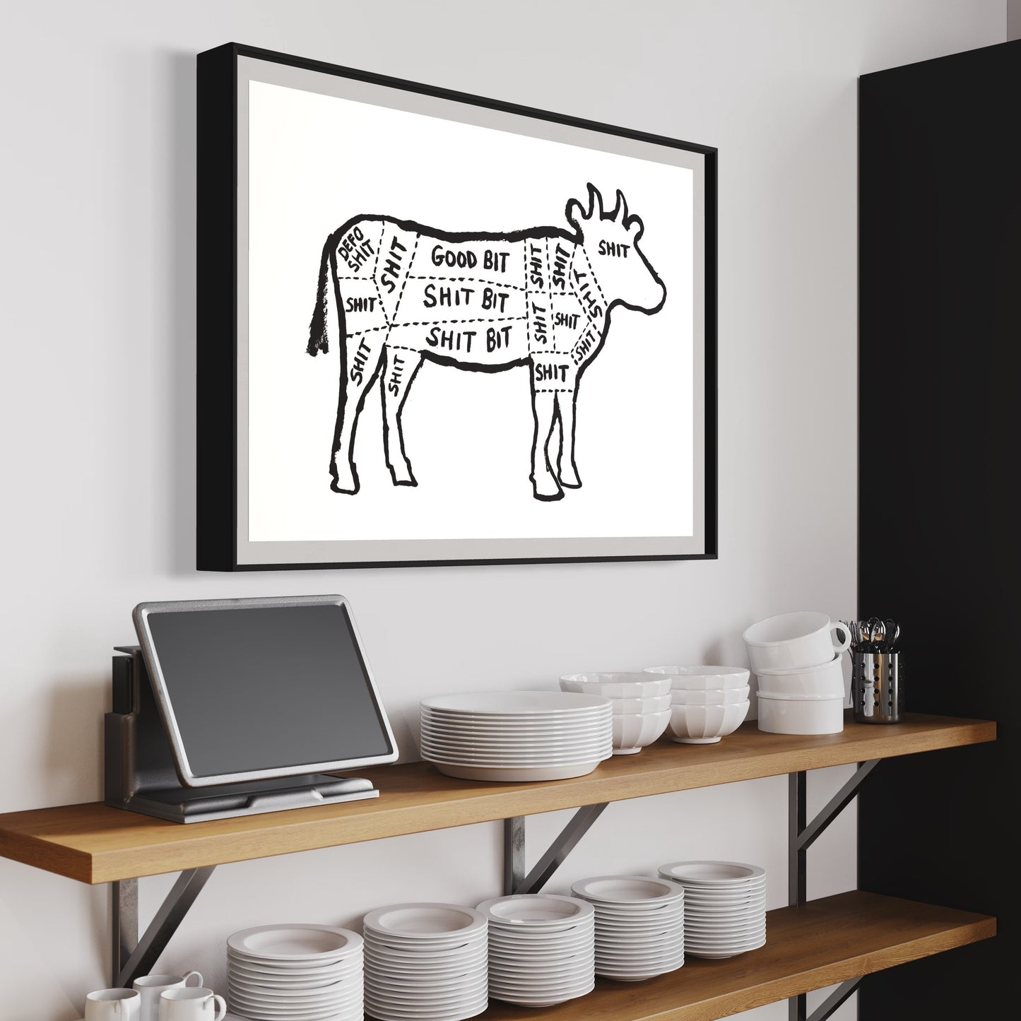 Cow Diagram print