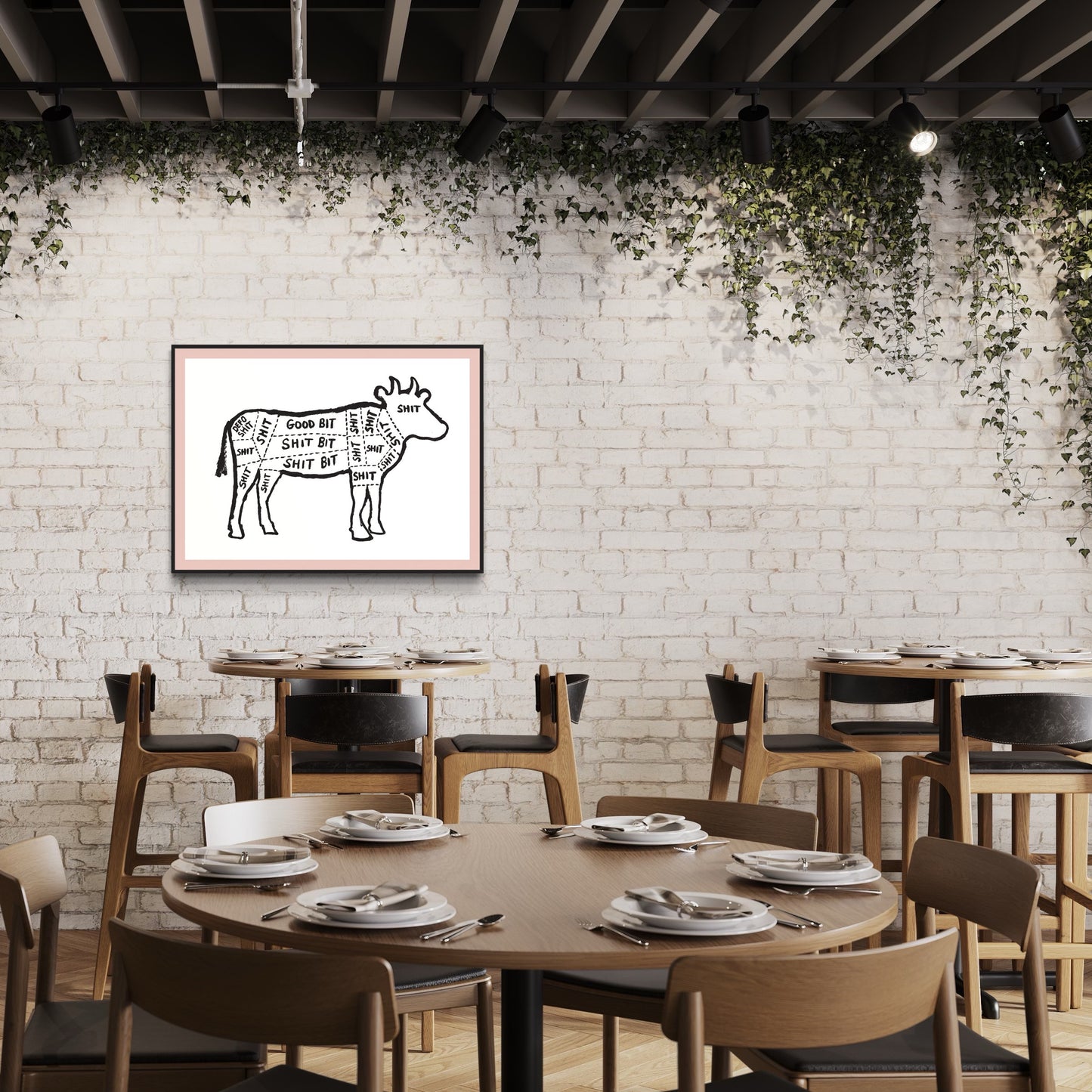 Cow Diagram print